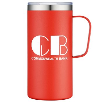 Double-Wall Vacuum Camp Mug 20-Oz. - One-Color Personalization Available from Positive Promotions