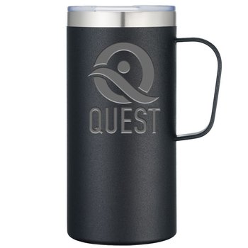 Double-Wall Vacuum Camp Mug 20-Oz. - Laser-Engraved Personalization Available from Positive Promotions