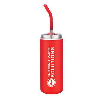 Echo Copper-Coated Vacuum Tumbler 20 oz. With Silicone-Tipped Straw - One-Color Personalization Available from Positive Promotions