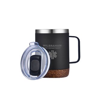 Wren Vacuum Mug 12 oz. With Cork Bottom - Laser-Engraved Personalization Available from Positive Promotions