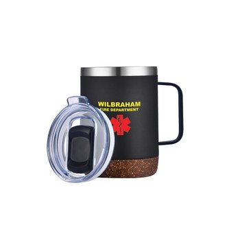 Wren Vacuum Mug 12 oz. With Cork Bottom - Full-Color Personalization Available from Positive Promotions
