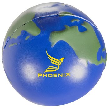 World Polyfoam Stress Ball - Personalization Available from Positive Promotions