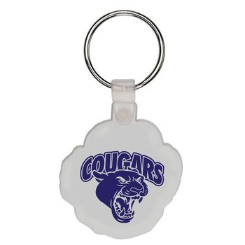 Paw Plastic Key Tag - Personalization Available from Positive Promotions