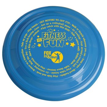 Fitness Is Fun 9" High Flyer Discs - Personalization Available from Positive Promotions