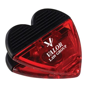 Budget Heart-Shaped Clip - One-Color Personalization Available from Positive Promotions
