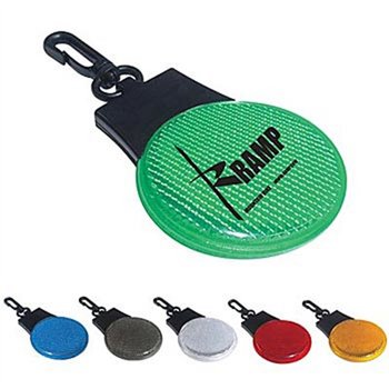 Reflective Round LED Keytag - Personalization Available from Positive Promotions