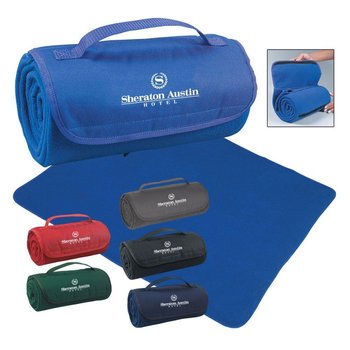 Roll-Up Blanket - Personalization Available from Positive Promotions
