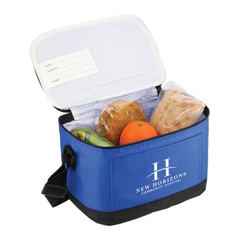 6-Pack Insulated Bag With Double Zipper Closure - Personalization Available from Positive Promotions