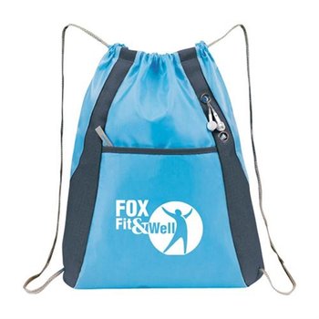 Ripstop Drawstring Backpack - Personalization Available from Positive Promotions