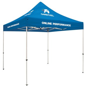 Showstopper Standard Tents (Full-Color Imprint - 4 Locations) - Personalization Available from Positive Promotions