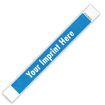 Tyvek Bracelets Solid Colors - Personalization Available from Positive Promotions