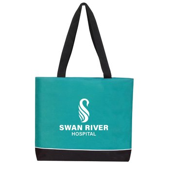 Zipper Shoulder Tote - Personalization Available from Positive Promotions