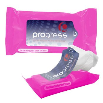 Resealable Antibacterial Wet Wipes Pouch - Personalization Available from Positive Promotions