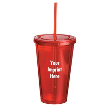 Acrylic Sip 'N' Go 16-oz. - Personalization Available from Positive Promotions