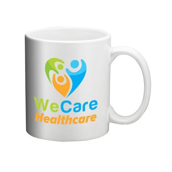 Wraparound Ceramic Mug 11 oz. - Full-Color Personalization Available from Positive Promotions