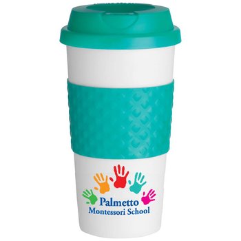 Wake-Up Classic Coffee Cup 16-oz. - Personalization Available from Positive Promotions