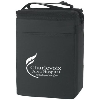 Leak Proof Budget 12 Can Insulated Kooler With Front Pocket - Personalization Available from Positive Promotions