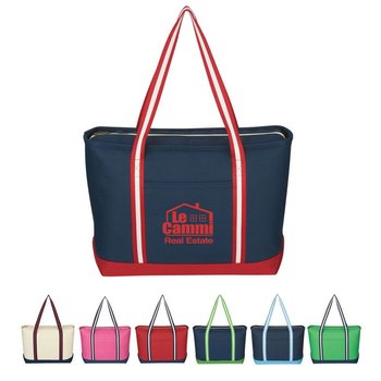 Large Cotton Canvas Admiral Tote - Personalization Available from Positive Promotions