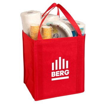 Large Non-Woven Grocery Tote - Personalization Available from Positive Promotions