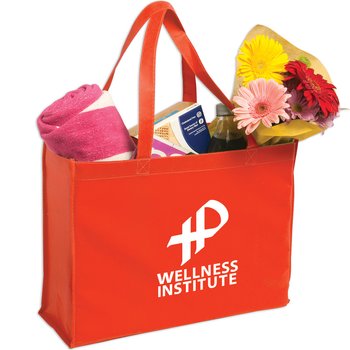 Non-Woven Shopping Tote - Personalization Available from Positive Promotions