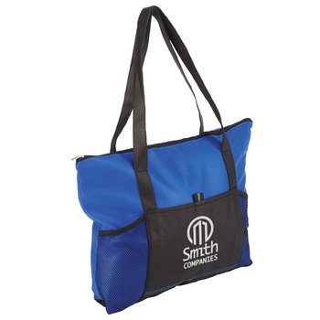 Feather Flight Tote Bag - One-Color Personalization Available from Positive Promotions