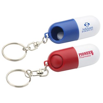 Twist-A-Pill Key Chain - Personalization Available from Positive Promotions