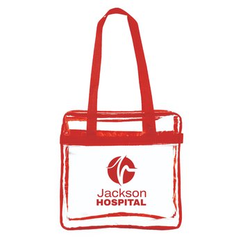 Clear Stadium Tote - Personalization Available from Positive Promotions