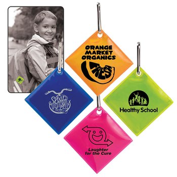 Diamond Reflective Zipper Pull - Personalization Available from Positive Promotions