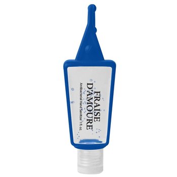1 Oz. Hand Sanitizer with Silicone Holder - Personalization Available from Positive Promotions
