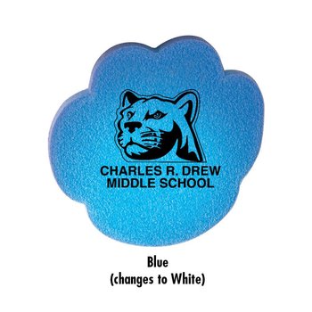 Die Cut Paw Mood Eraser - Personalization Available from Positive Promotions