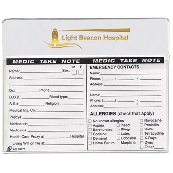 Medic Take Note Magnet - Personalization Available from Positive Promotions