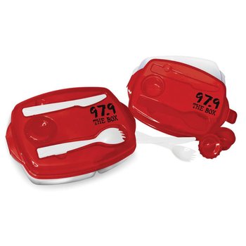 Locking Lid Lunch Tray - Personalization Available from Positive Promotions