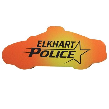 Police Car Die-Cut Mood Erasers - Personalization Available from Positive Promotions