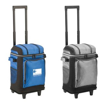 Coleman&reg; 42-Can Soft-Sided Wheeled Cooler - Personalization Available from Positive Promotions