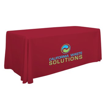 6-Foot Flat Table Cover - Full-Color Personalization Available from Positive Promotions