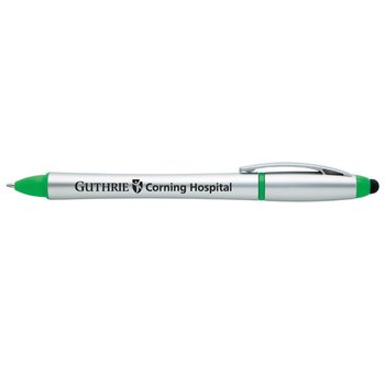 3-in-1 Custom Stylus Twist Pen & Highlighter Combo - Personalization Available from Positive Promotions