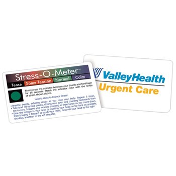 Stress-O-Meter Card - Full-Color Personalization Available from Positive Promotions