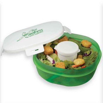 Salad-To-Go Container&trade; - Personalization Available from Positive Promotions