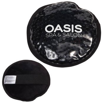 Plush Round Hot/Cold Pack - Personalization Available from Positive Promotions