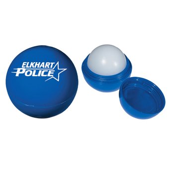 Round Lip Moisturizer Ball - Personalization Available from Positive Promotions