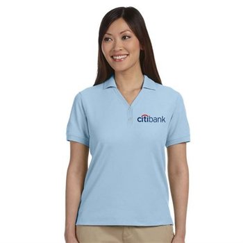 Devon & Jones&reg; Women's Pima Pique Short-Sleeve Polo - Embroidery Personalization Available from Positive Promotions