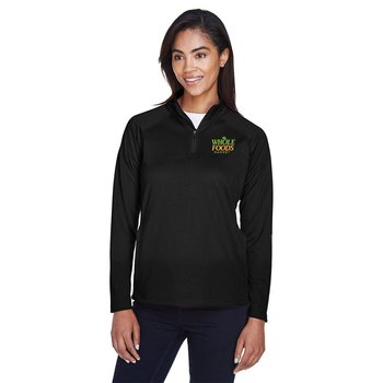 Devon & Jones&reg; Women's Stretch Tech-Shell&reg; Compass Quarter-Zip -Embroidered Personalization Available from Positive Promotions