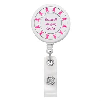 Ribbon Spinner Retractable Badge Holder - Personalization Available from Positive Promotions