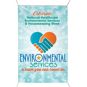Environmental Services: A Team You Can Count On 6' X 4' Indoor/Outdoor Vinyl Banner from Positive Promotions