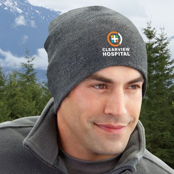 Port & Company&reg; Beanie Cap - Embroidered Personalization Available from Positive Promotions