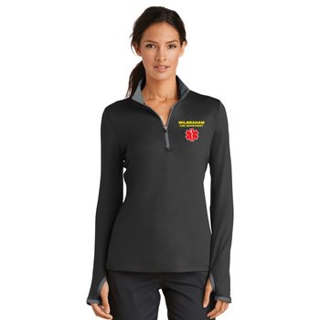 Nike® Women's Golf Dri-FIT Stretch Half-Zip Cover-Up - Embroidered Personalization Available from Positive Promotions