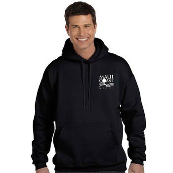 Hanes&reg; Unisex 9.7 oz. Ultimate Cotton&reg; 90/10 Pullover Hood - Personalization Available from Positive Promotions