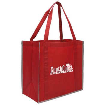 Reflective Grocery Tote - Personalization Available from Positive Promotions