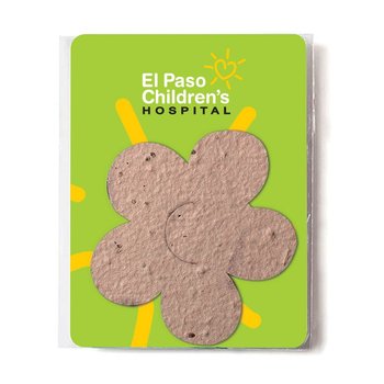 Plantable Gift Pack with Flower-Shaped Seed Paper - Personalization Available from Positive Promotions