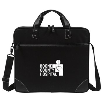 Lexington Slim Laptop Briefcase Bag - Personalization Available from Positive Promotions
